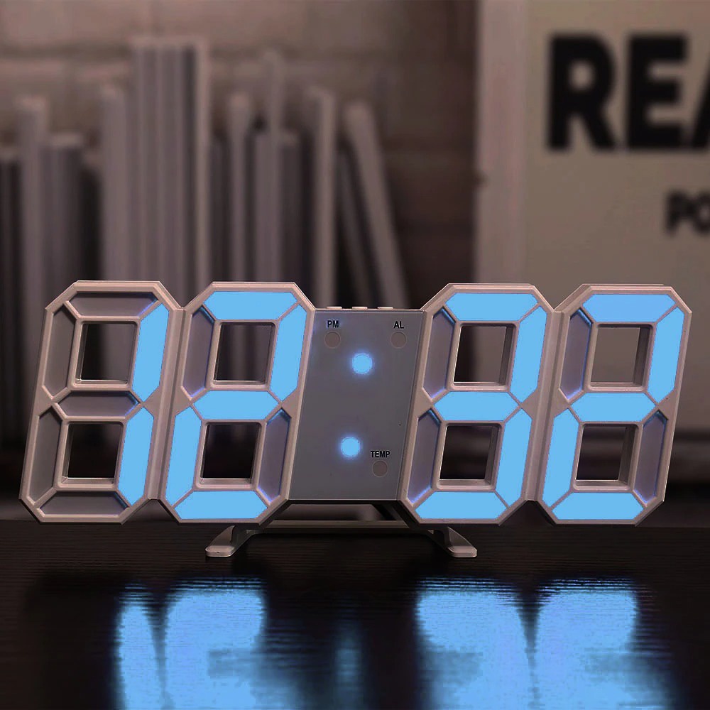 Jam Meja LED Digital Clock Modern Style Minimalist