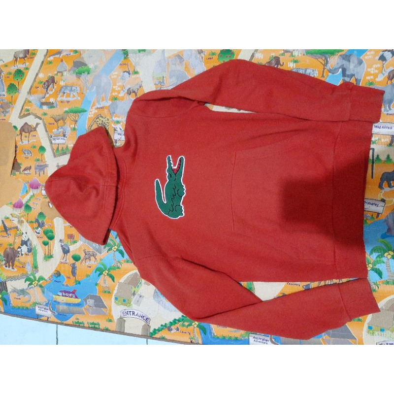 hoodie lacoste big logo