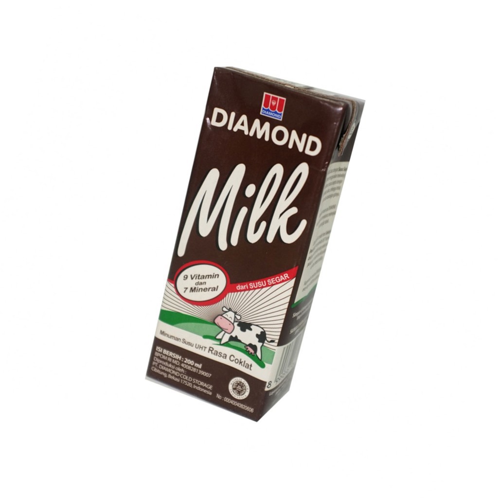 Jual SUSU DIAMOND UHT 200ml / SUSU UHT DIAMOND / SUSU DIAMOND FULL