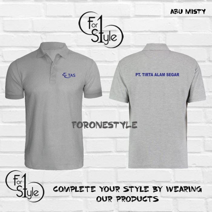 POLO SHIRT PT TIRTA ALAM SEGAR - BAJU KAOS KERAH PT TIRTA ALAM SEGAR - Polo foronestyle