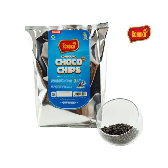 

SCHOKO Choco Chips Mini - 1Kg / Coklat Chip KOMPLIT Kode 1404