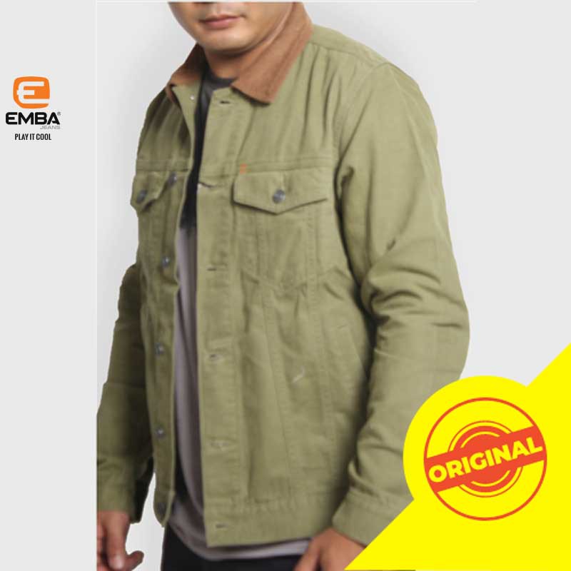 Emba Jaket Denim Pria CROSSBOW-4092540106