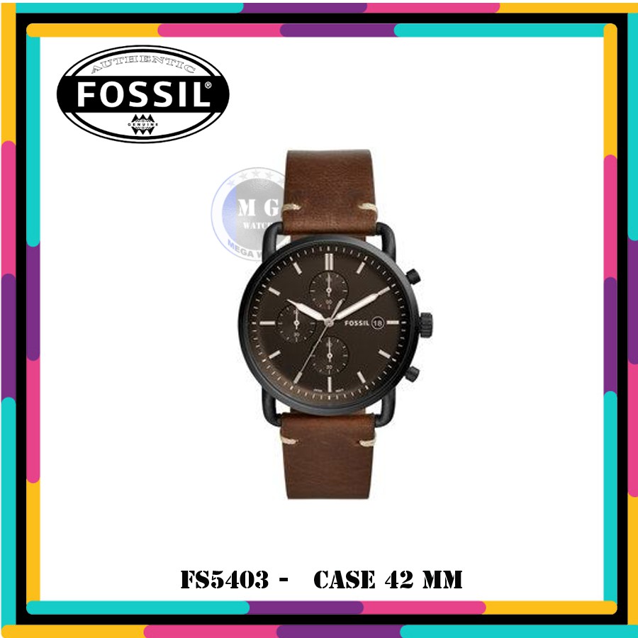 Jam Tangan Pria Fossil Original FS5403 The Commuter Chronograph MURAH