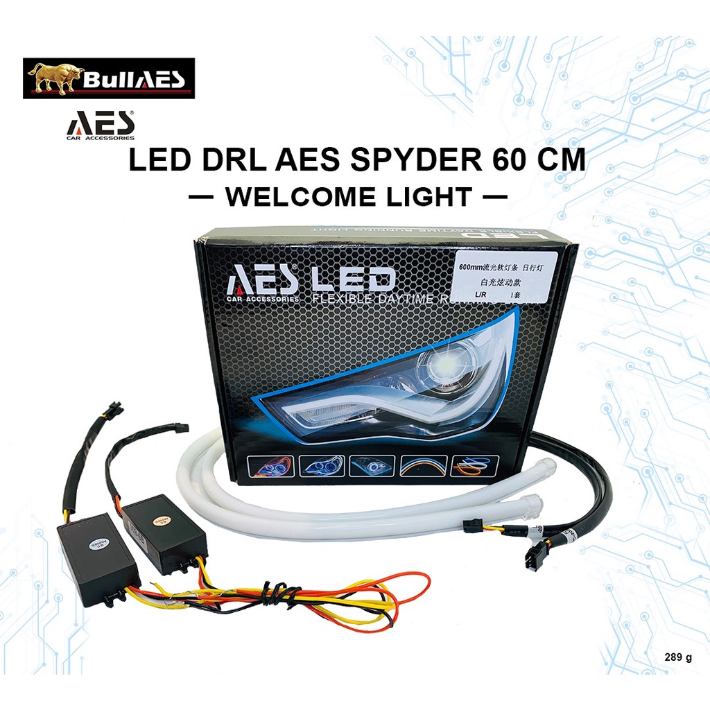 DRL AES Softled 60 cm Welcome Light Sequential Signal Light SPYDER