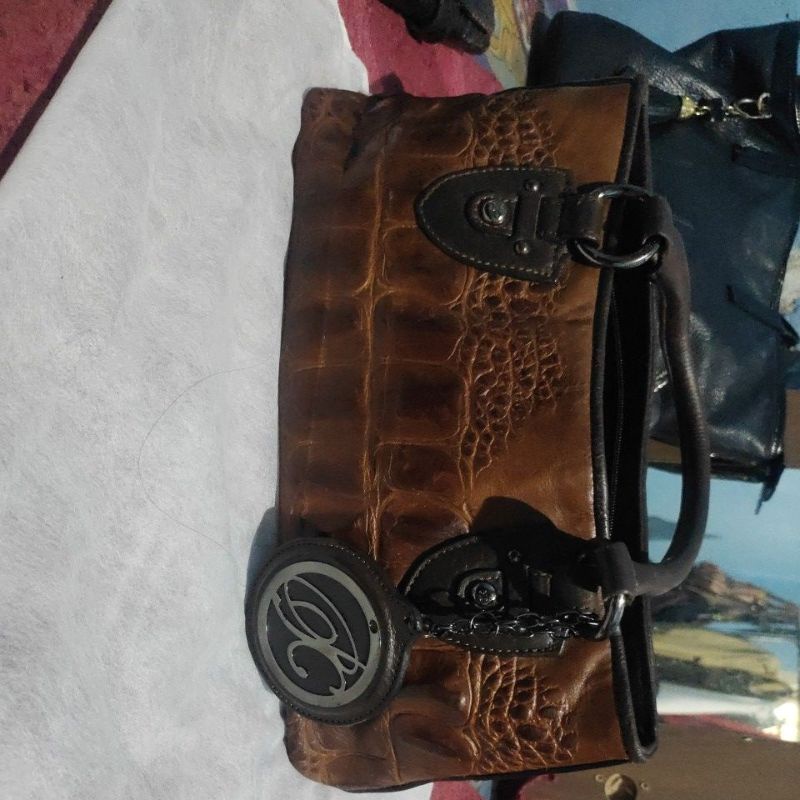 Tas kulit buaya asli brand PC preloved