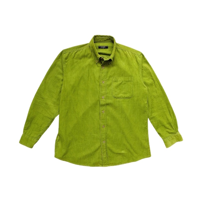 SHIRT (KEMEJA) CORDUROY “UNIONBAY” MATCHA (notbulang/varisty/wol/wool/thrift/second/gelembung/jacket