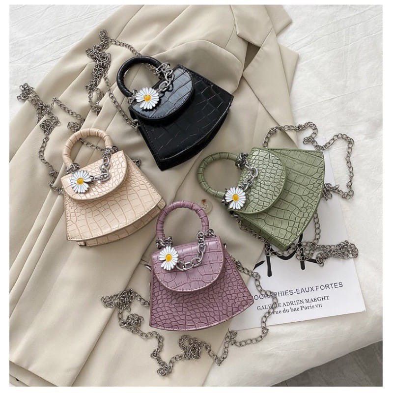 Tas selempang daisy wanita flower