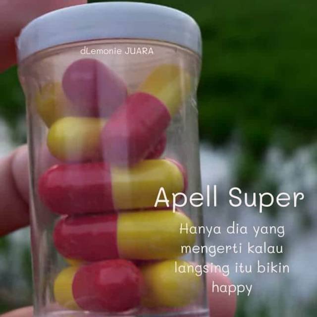 Kapsul apell super pelangsing isi 15 butir