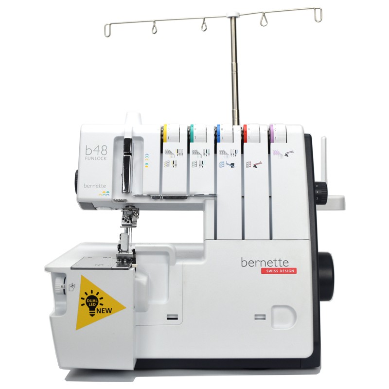 Mesin Jahit Obras-Overdeck-Rantai BERNETTE B48 Funlock Portable Multifungsi