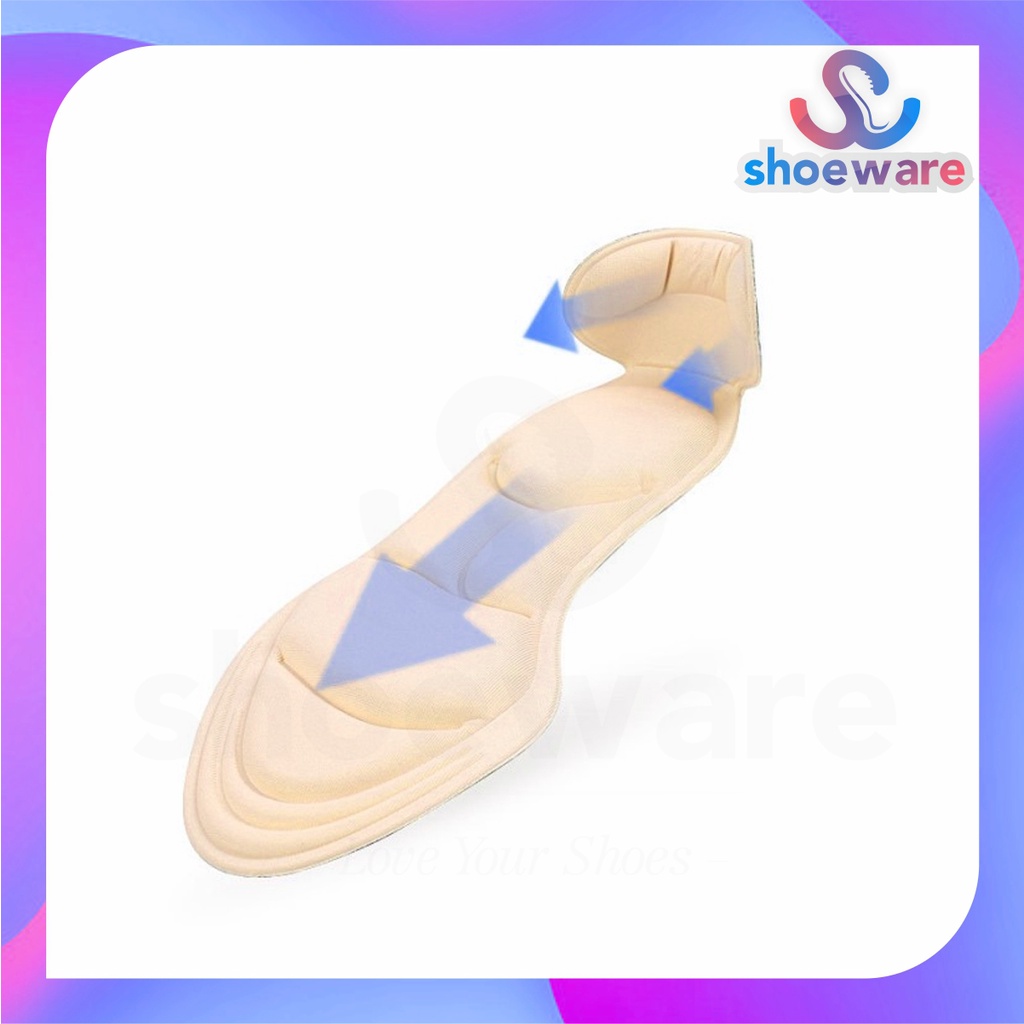 INSOLE SEPATU HEEL PAD WANITA DENGAN PELINDUNG TUMIT