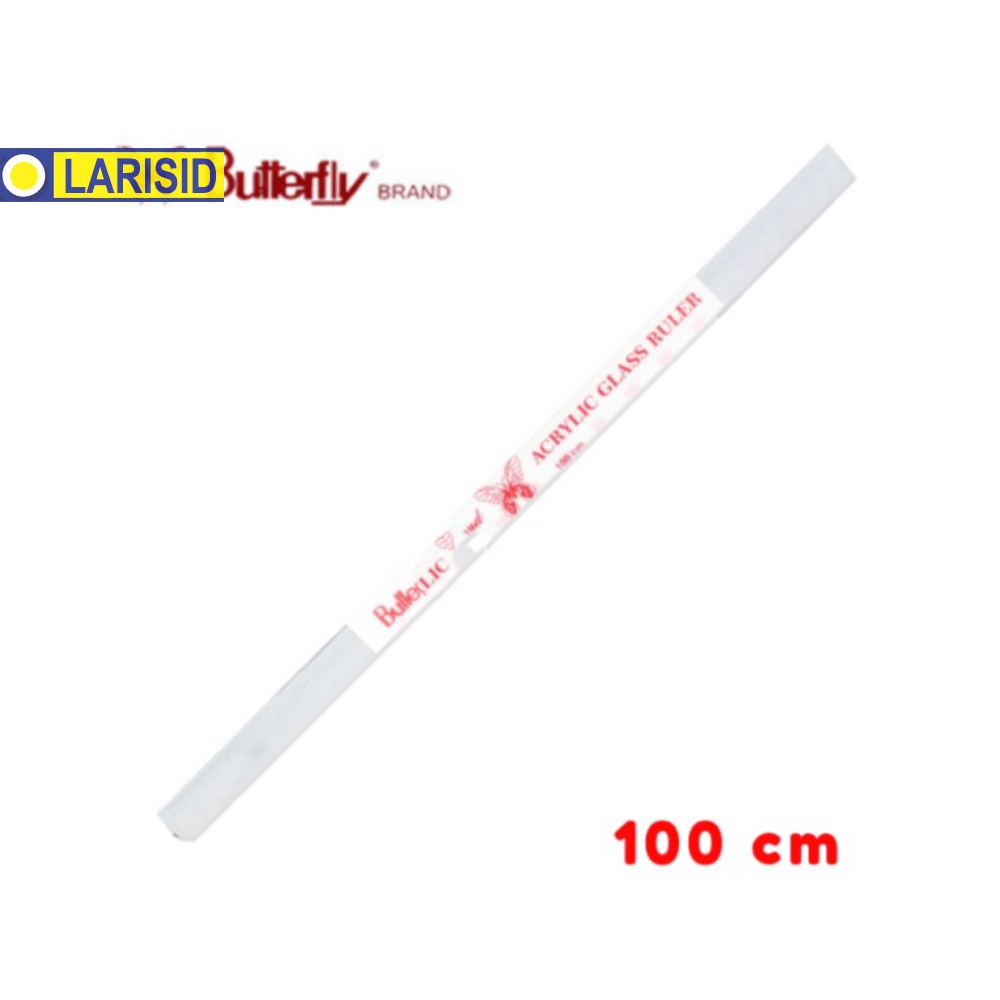

PENGGARIS BUTTERFLY 100CM BUTTERFLY ACRYLIC GLASS RULER 100 CM