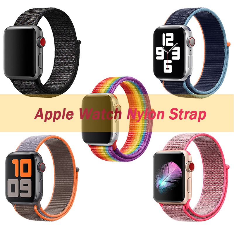 Top quality Tali nilon untuk jam tangan Apple Seri 6/5/4/3/2/1 42MM 44MM Sport loop T500 HW22 HW16