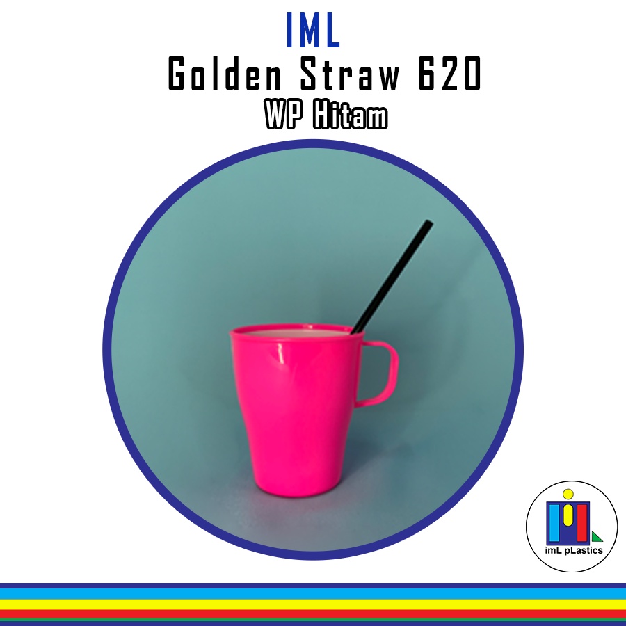 Sedotan Golden Straw 620 Bungkus Plastik Higienis - 500pcs