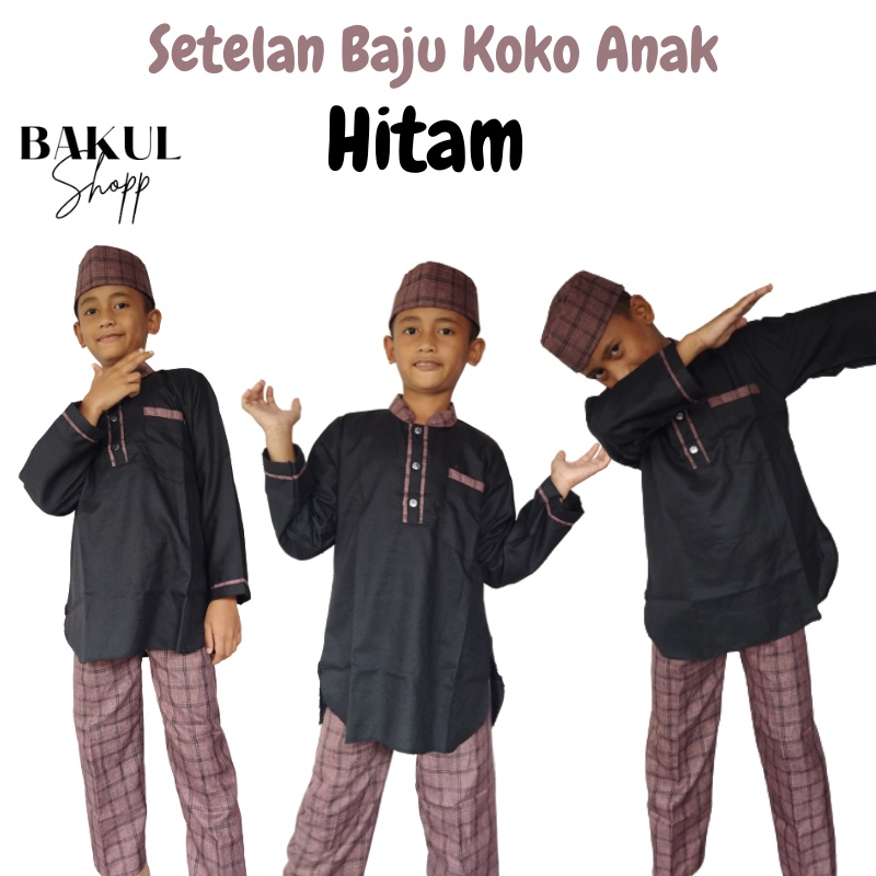 Setelan Baju Koko Anak Laki-Laki Usia 1-14 Tahun Terbaru 2021 Kurta Pakistan Bahan Semiwol Premium