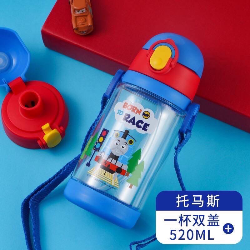 DISNEY Botol Minum Anak Unik /  ORIGINAL Disney water bottle Elsa Mickey donald Cars / Botol Minum Anak disney-520ml thomas