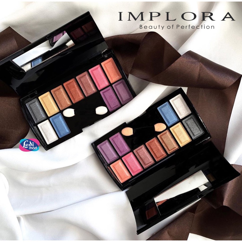 ORIGINAL Implora Eyeshadow Palette 7672 THE SMOKES BPOM / Implora Eye Shadow