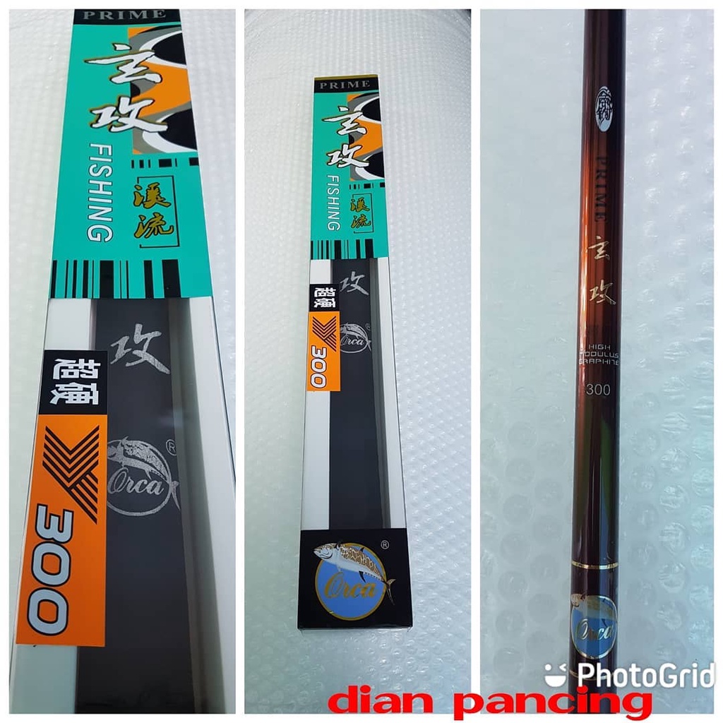 Joran Pancing / Tegek Orca Prime Bahan Carbon 100% Original