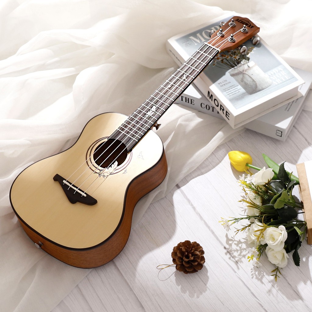 Ukulele Concerto 24 inch ukulele spruc top mohangy body ORIGINAL Acouway KUALITAS BAGUS  Import