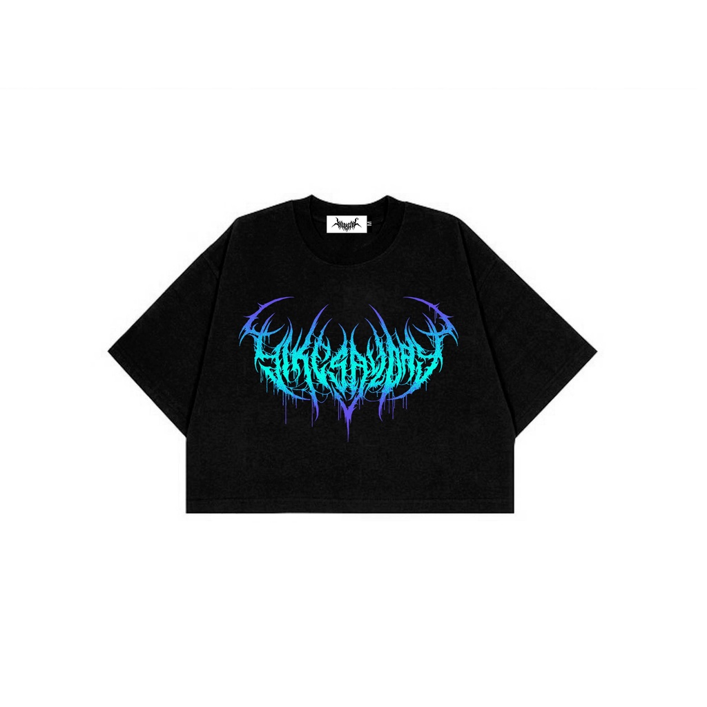 CROP T-SHIRT | ARACHNID | BLACK | YIKESALLDAY