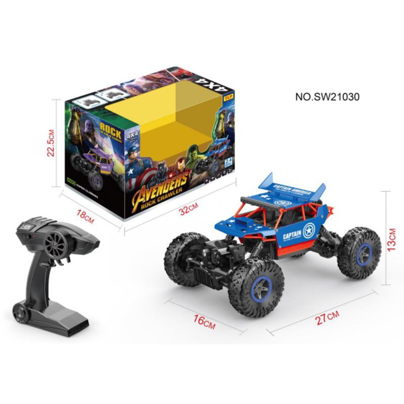 RC Rock Crawler Avengers Tanos 4WD 4x4 2.4 GHz Alloy