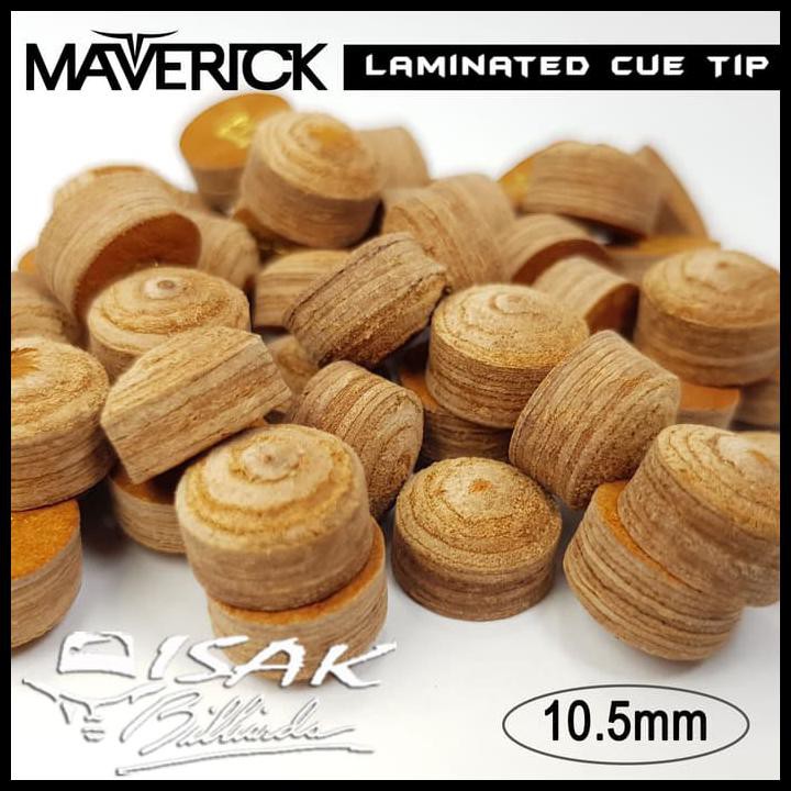 Maverick Pro Cue Tip - 10.5 Mm Medium Soft Billiard Stik Stick Biliar