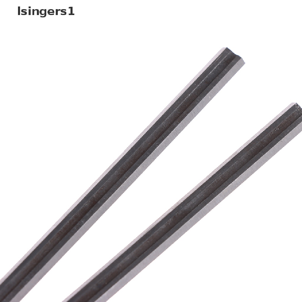 (lsingers1) 2pcs Pisau Serut Kayu Bahan Carbide 82mm