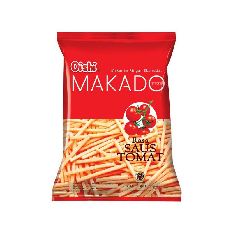 

OISHI MAKADO 70GR SAUS TOMAT AYES TOSERBA