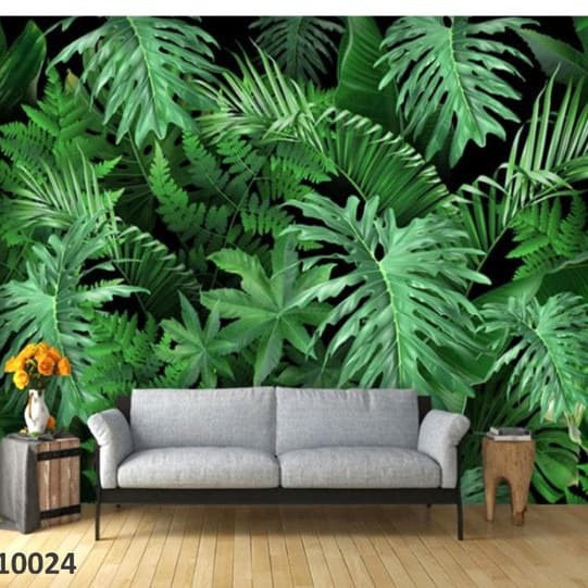 PHOTOWALL MURAL DINDING WALLPAPER MURAL MOTIF DAUN MONSTERA 3D