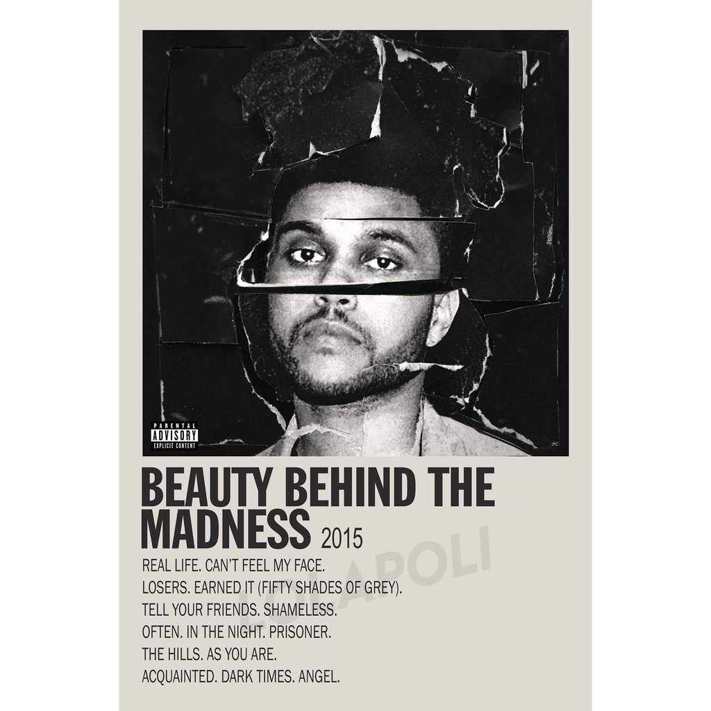 Poster Cover Album Beauty Behind The Madness - The Weeknd