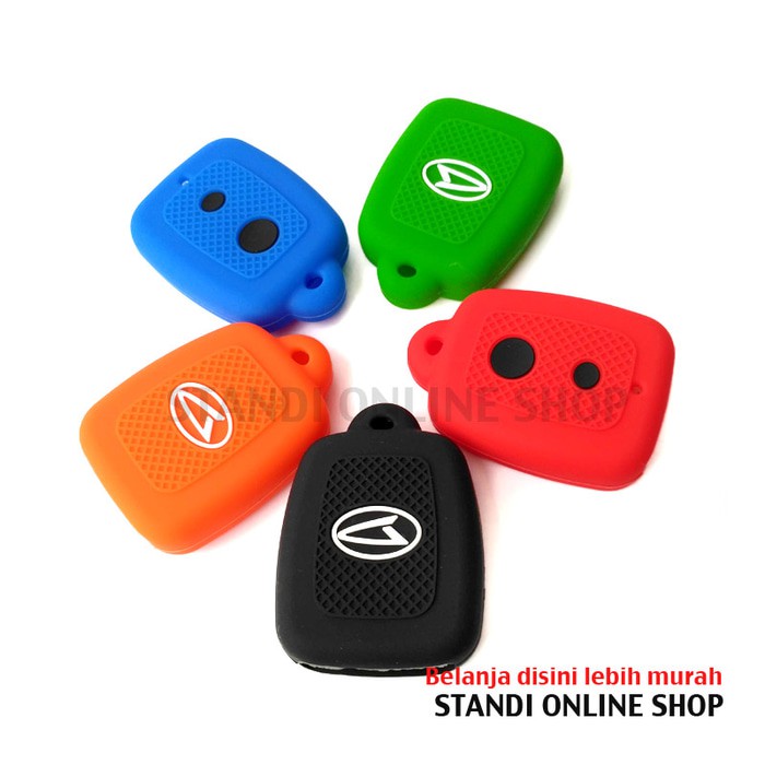 Kondom Kunci Silikon Remote Keyshirt Daihatsu Sirion Komplit Orange