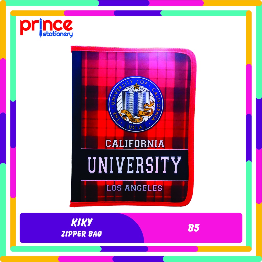 

KIKY MAP ZIPPER BAG A5 UNIVERSITY