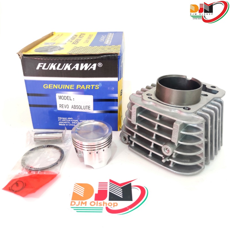 Paket Blok Seher Komplit Plus Piston Kit Revo Absolute Blade 110 Original Fukukawa