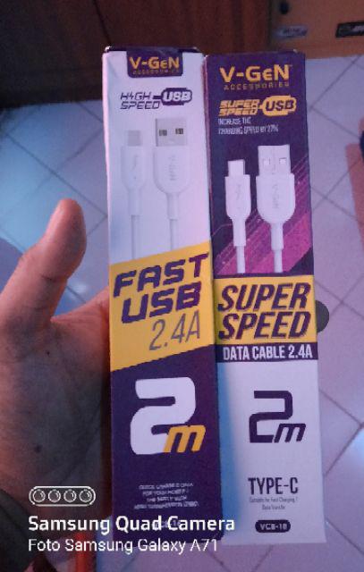 KHANZIAOLSHOP KABEL DATA VGEN VCB 16 MICRO USB FAST
