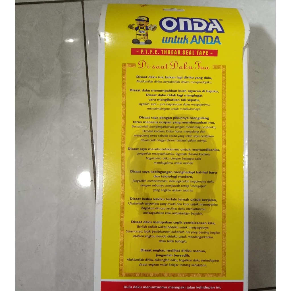 ONDA Seal Tape ST02 1&quot; 25mm Solatip kran