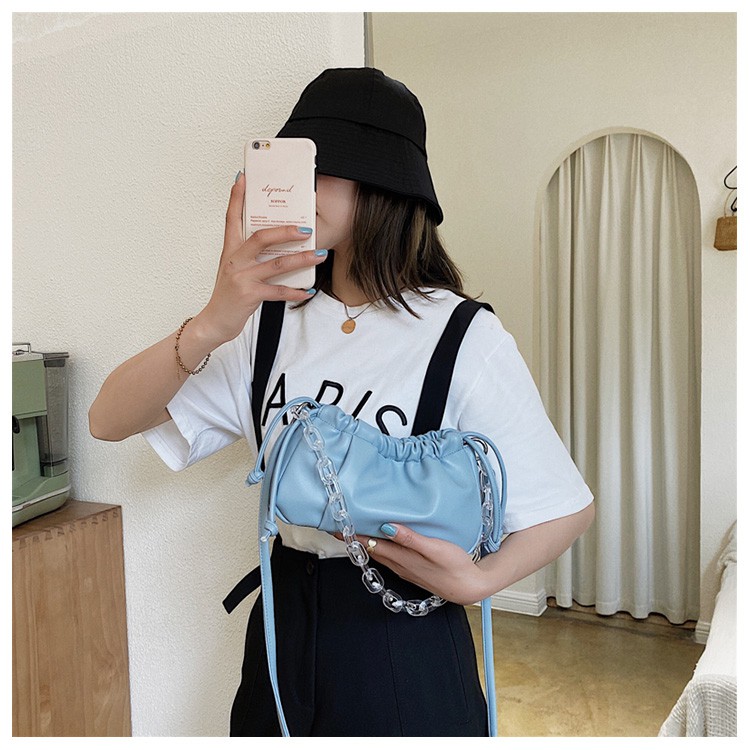 BJ60216 - BEIGE/BLACK/BLUE/YELLOW - TAS SLEMPANG SERUT MODIS WANITA IMPORT TAS WANITA FASHION IMPORT MODIS ELEGAN TERMURAH TERLARIS TERBARU BAGSTORE JAKARTA TAS BATAM ZCJ0216