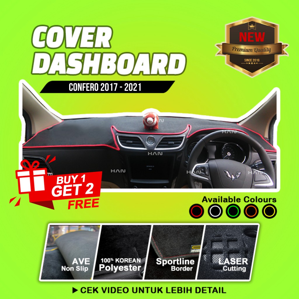 Cover Alas Interior Dashboard Mobil Wuling Confero 2017 - 2021