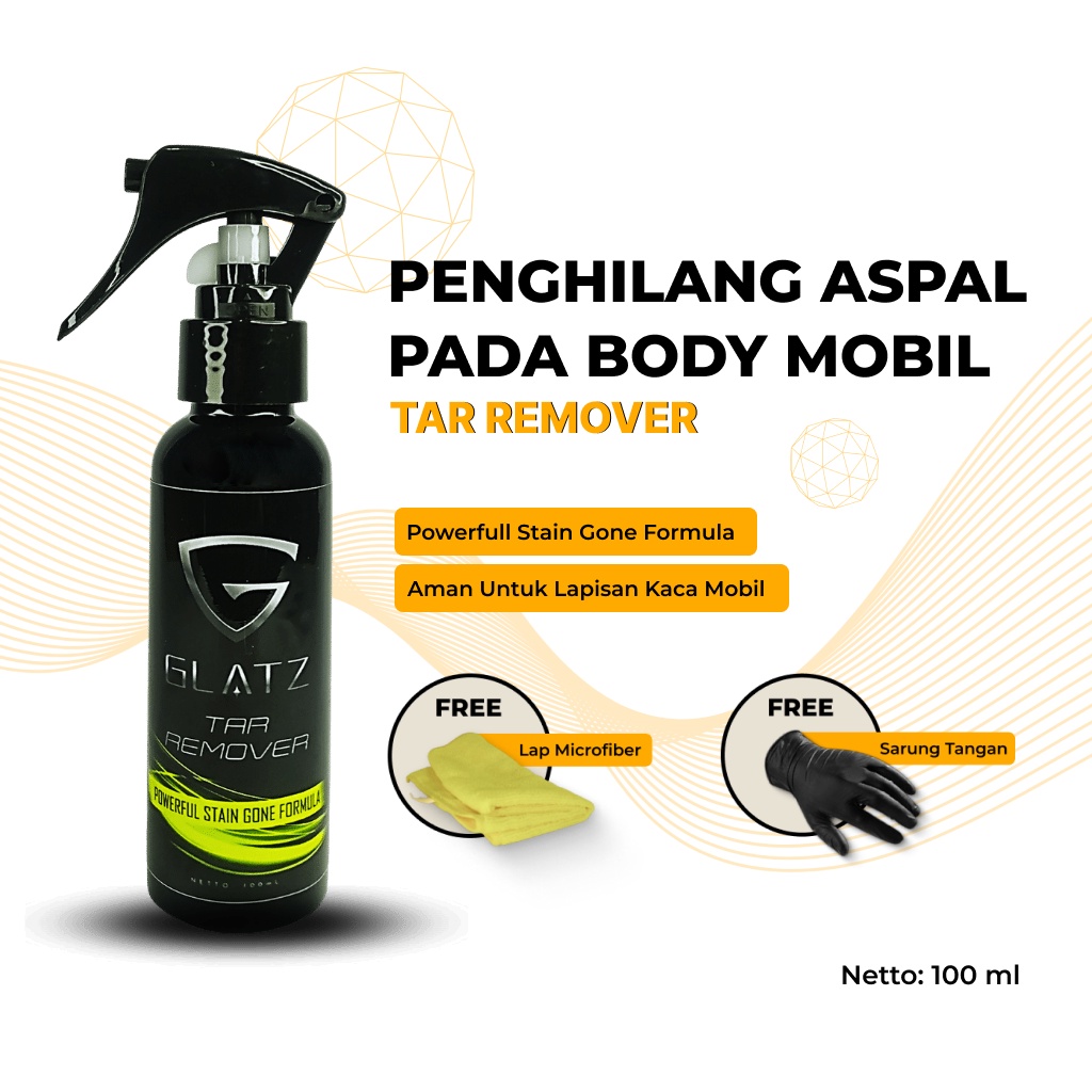 Penghilang Aspal di Body Mobil GLATZ Tar Remover Pembersih Lem Stiker Motor Pada Velg