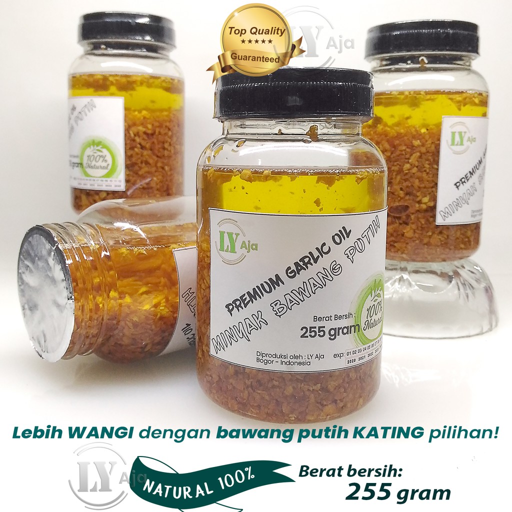 Minyak Bawang Putih KATING Goreng 255 Gram / Premium Garlic Oil LY Aja 255 Gr