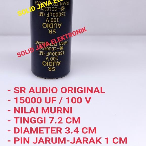 CAPASITOR ELCO SR AUDIO 15000 UF 100 V ELKO 15000UF 100V MIKRO ASLI