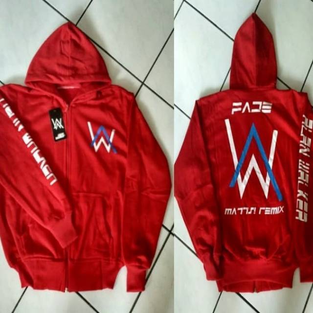 jaket alan walker roundhand marun