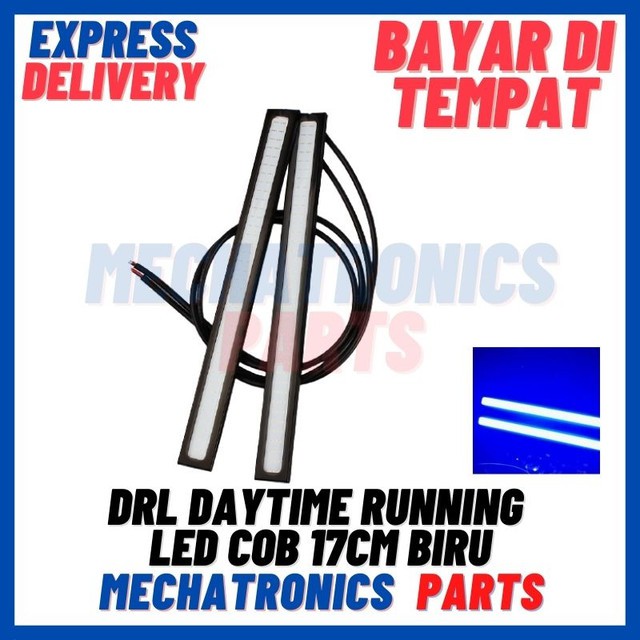 [DSP-9332] DRL DAYTIME RUNNING LED COB 17CM BIRU