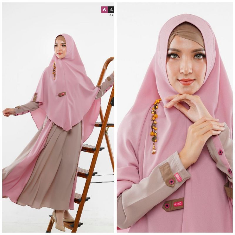Set Gamis Valerie Cocoa Brown By Aulia Fashion