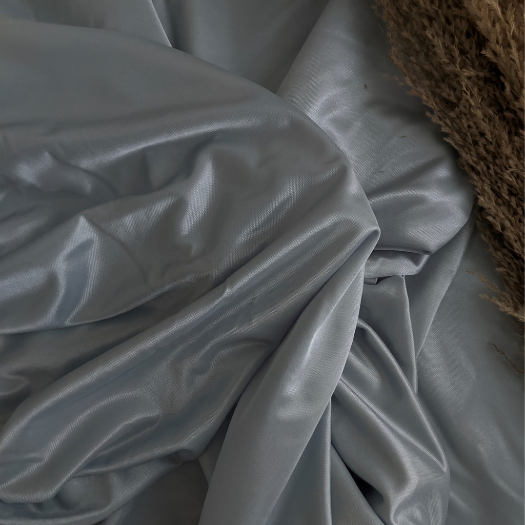 (HARGA PER METER) KAIN DEKORASI, FILAMIN, ABUTAI, KAIN DEKOR, HAIKIT, HYGET (WARNA 1)-Silver