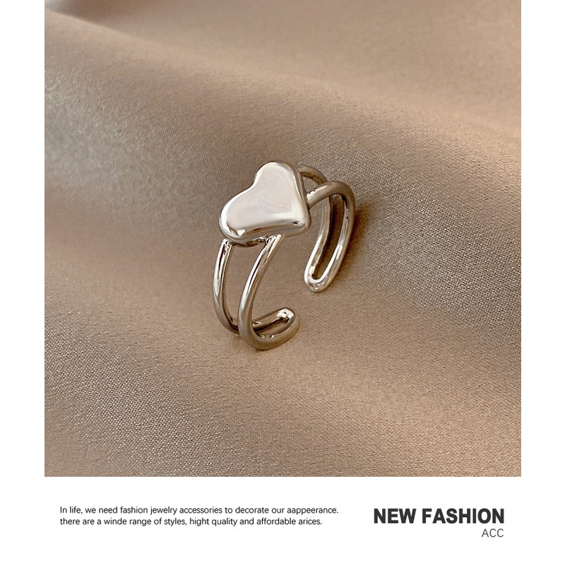 Korea New Love Double-sided Ring Temperament Personality Index Finger Rings