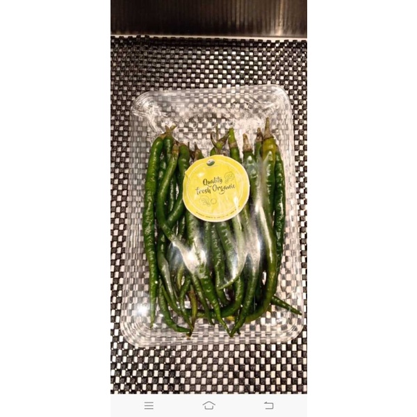 

Cabai Keriting Hijau 100Gr Pack