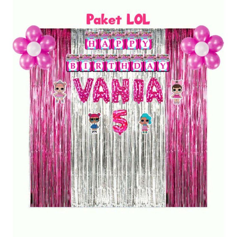 Paket dekorasi ulang tahun paket dekor karakter,set dekorasi balon,dekorasi tedak siten,dekorasi