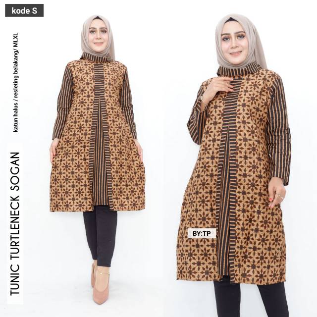 Tunik turtleneck sogan