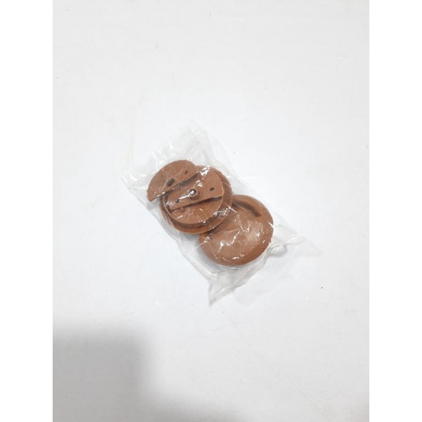 Tarikan Bulat PVC Plastik COKLAT Toilet / Handle Pintu Kamar mandi WC (G757)