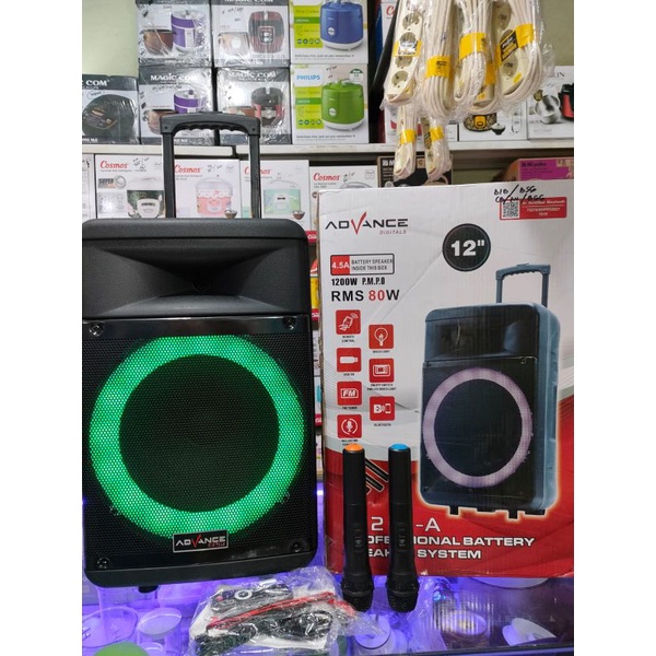 Speaker Karaoke Portabel Advance 12 inci K1212-A