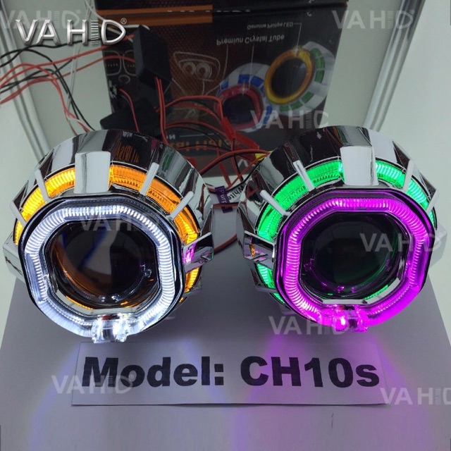 HID Projector RGB Crystal Halos Bi-Xenon CH10s WRGB SUPER 100 Mode R081